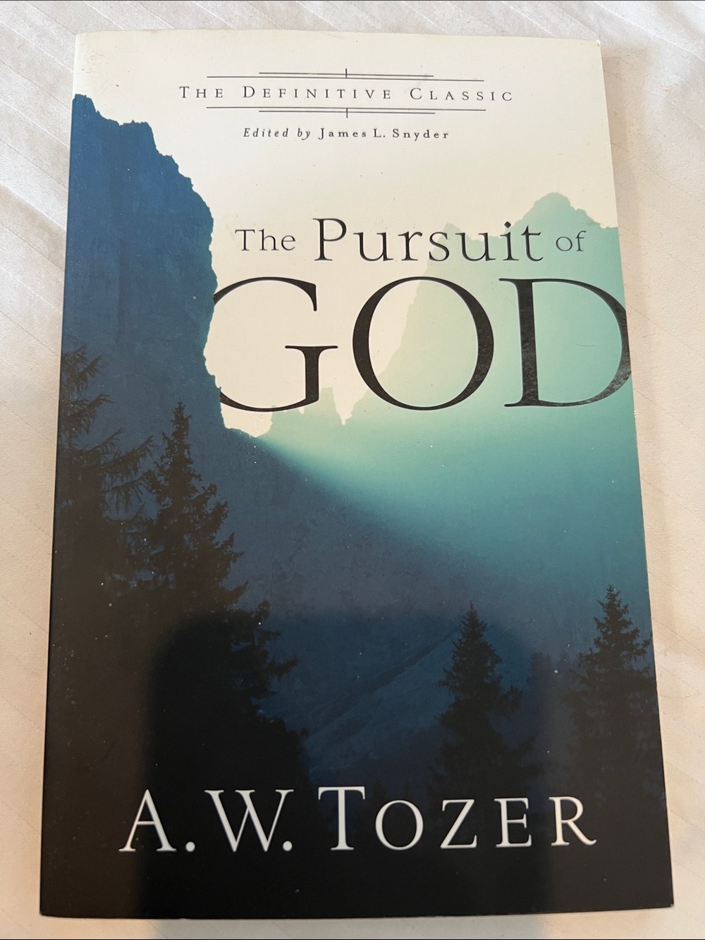 The Pursuit of God Cover Art Wall Decor - Blue Gradient